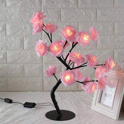 LED  Rose Small Tree Lamp