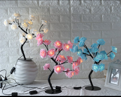 LED  Rose Small Tree Lamp