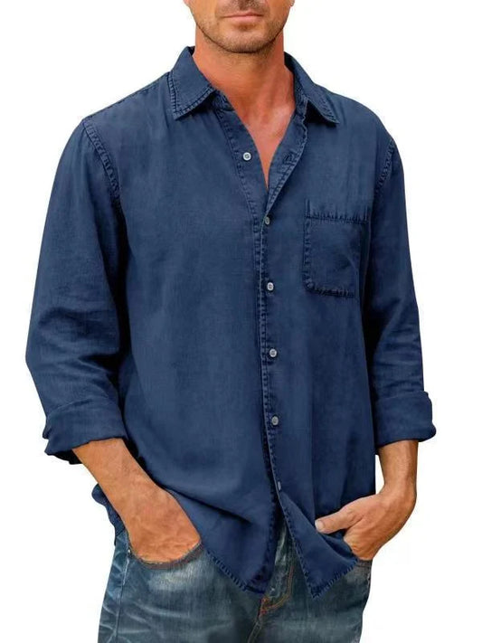 Mens Long Sleeve Button Down Shirt