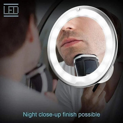 360° Flexible Light Up 10X Magnification Makeup Mirror