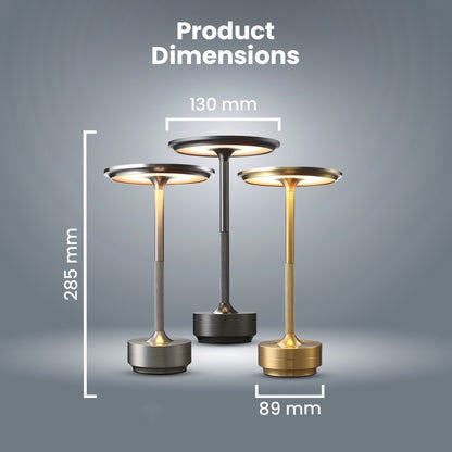 Metallic Cordless Table Lamp