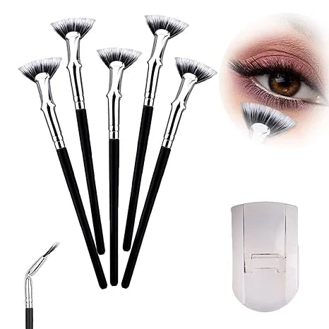 Folding Angle Scalloped Lash Brush