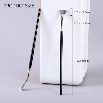 Folding Angle Scalloped Lash Brush